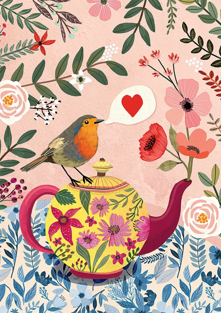 Buffalo Games Mia Charro Love Bird puslespil 500 brikker blomster