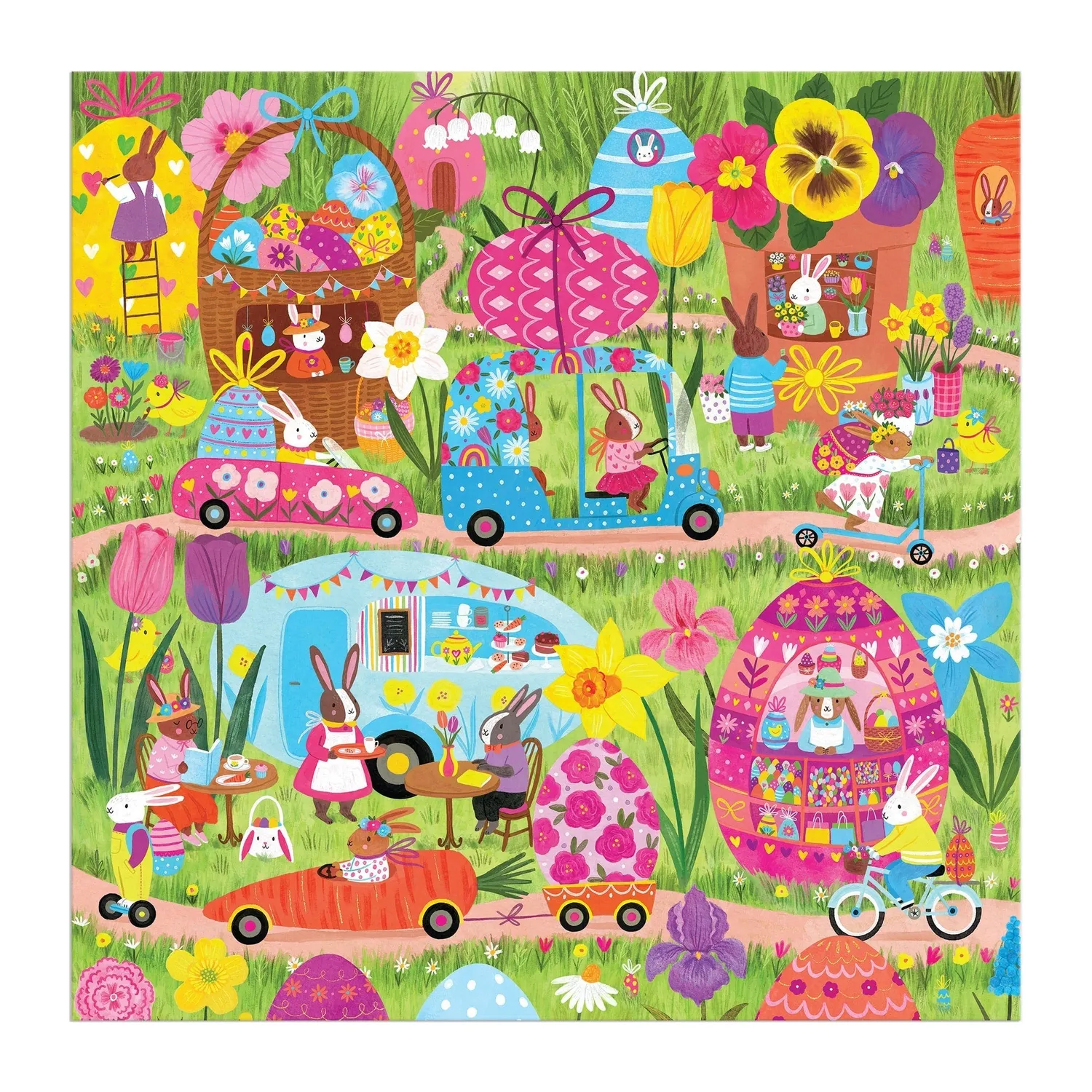 Good Puzzle Co. Hoppin Around familiepuslespil 500 brikker