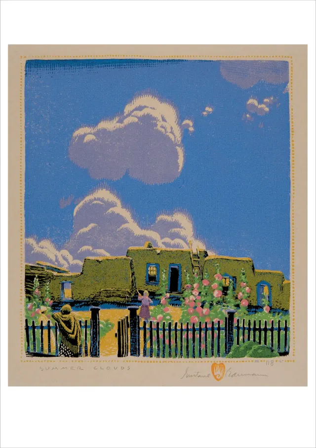 Pomegranate Gustave Baumann enkeltkort Summer Clouds