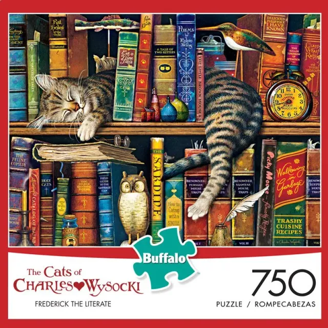 Buffalo Games Wysocki Frederick the Literate puslespil 750 brikker