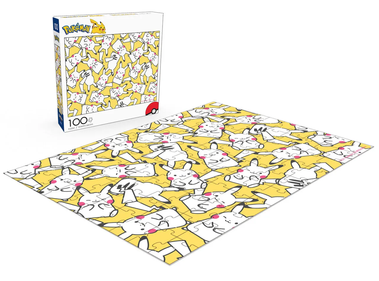 Buffalo Games Pokémon Pikachu Pattern puslespil 100 brikker børn