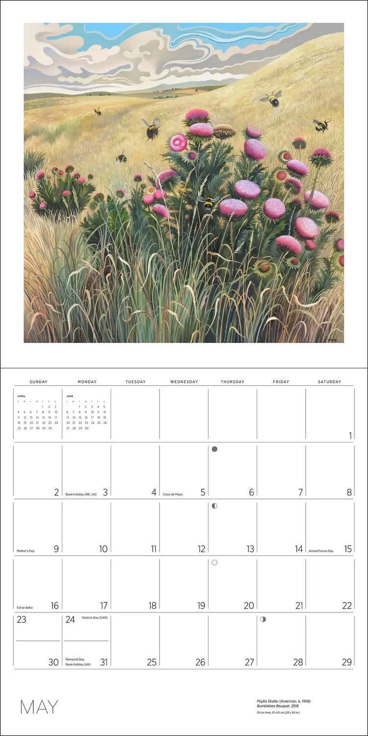 Pomegranate Nature Divine Phyllis Shafer 2027 vægkalender landskaber