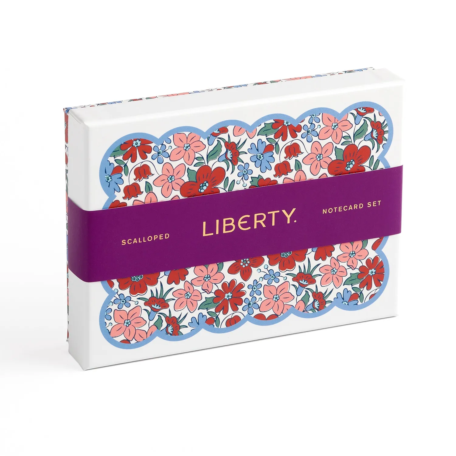 Galison Liberty Scalloped brevkort 8 stk blomster