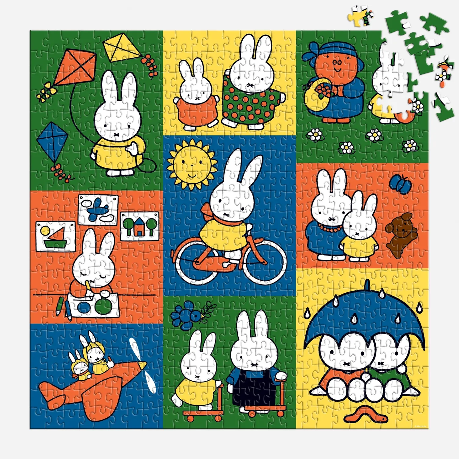 Galison Miffy and Friends puslespil 500 brikker kvadratisk