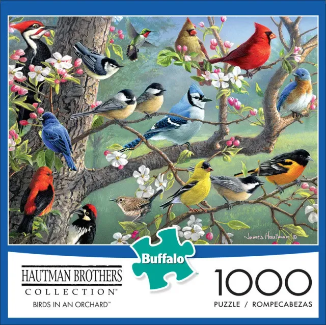 Buffalo Games Hautman Birds in an Orchard puslespil 1000 fugle