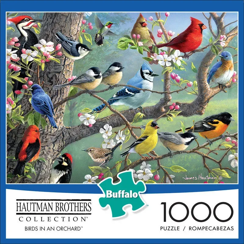 Buffalo Games Hautman Birds in an Orchard puslespil 1000 fugle