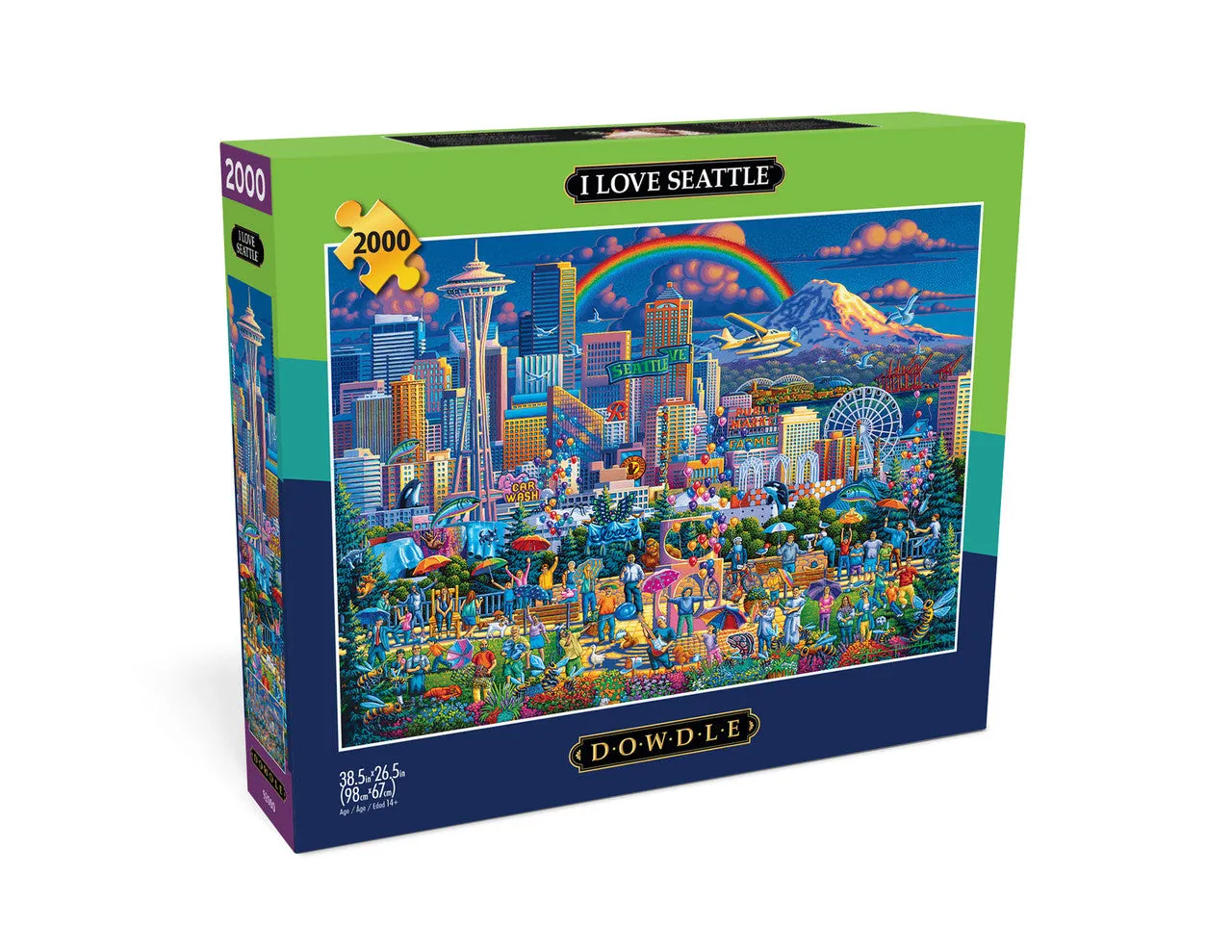 Buffalo Games Eric Dowdle I Love Seattle puslespil 2000 by