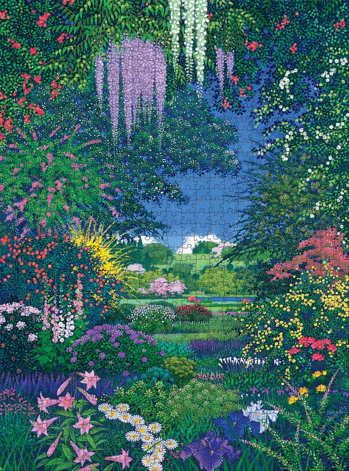 Pomegranate Hiroo Isono Full Bloom puslespil 1000 brikker blomster