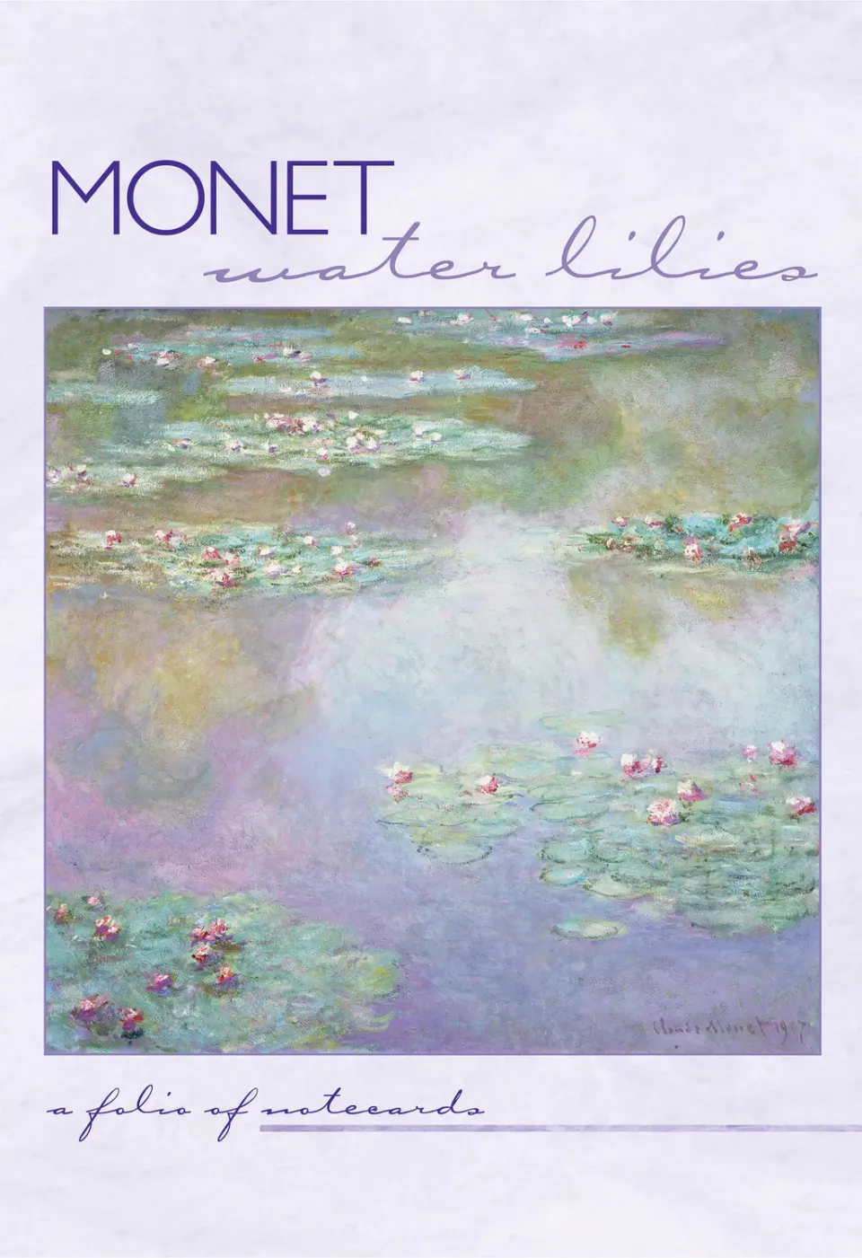 Pomegranate Monet Water Lilies kortmappe impressionisme