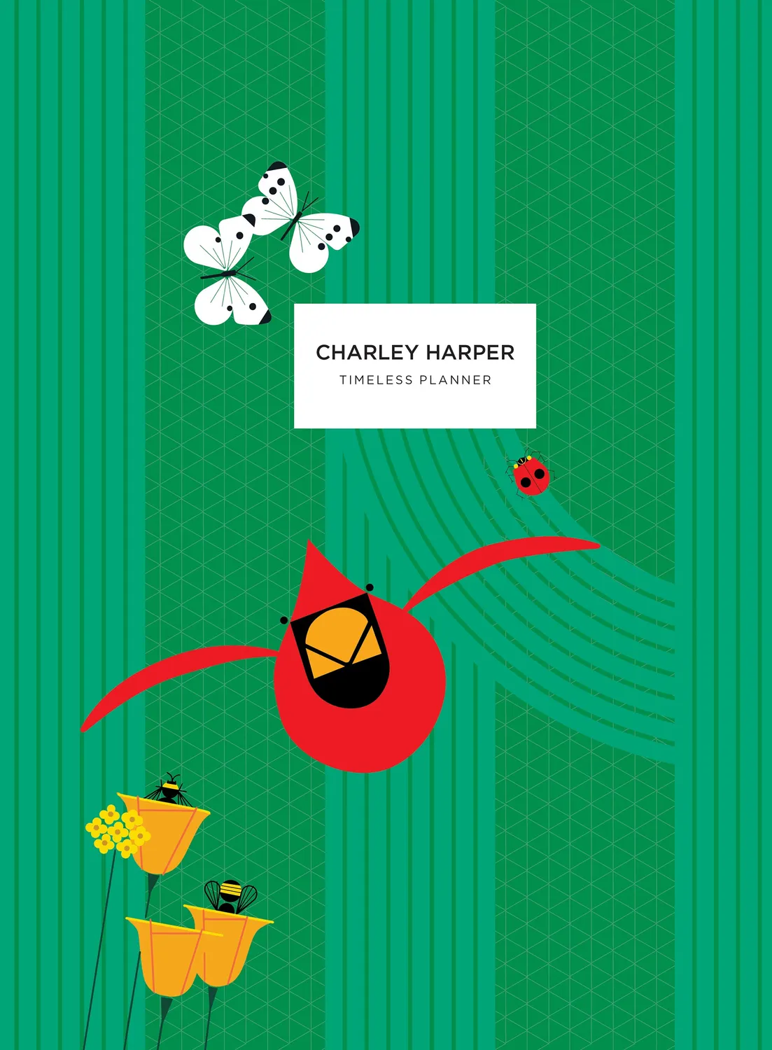 Pomegranate Charley Harper Timeless planner udateret fuglemotiv