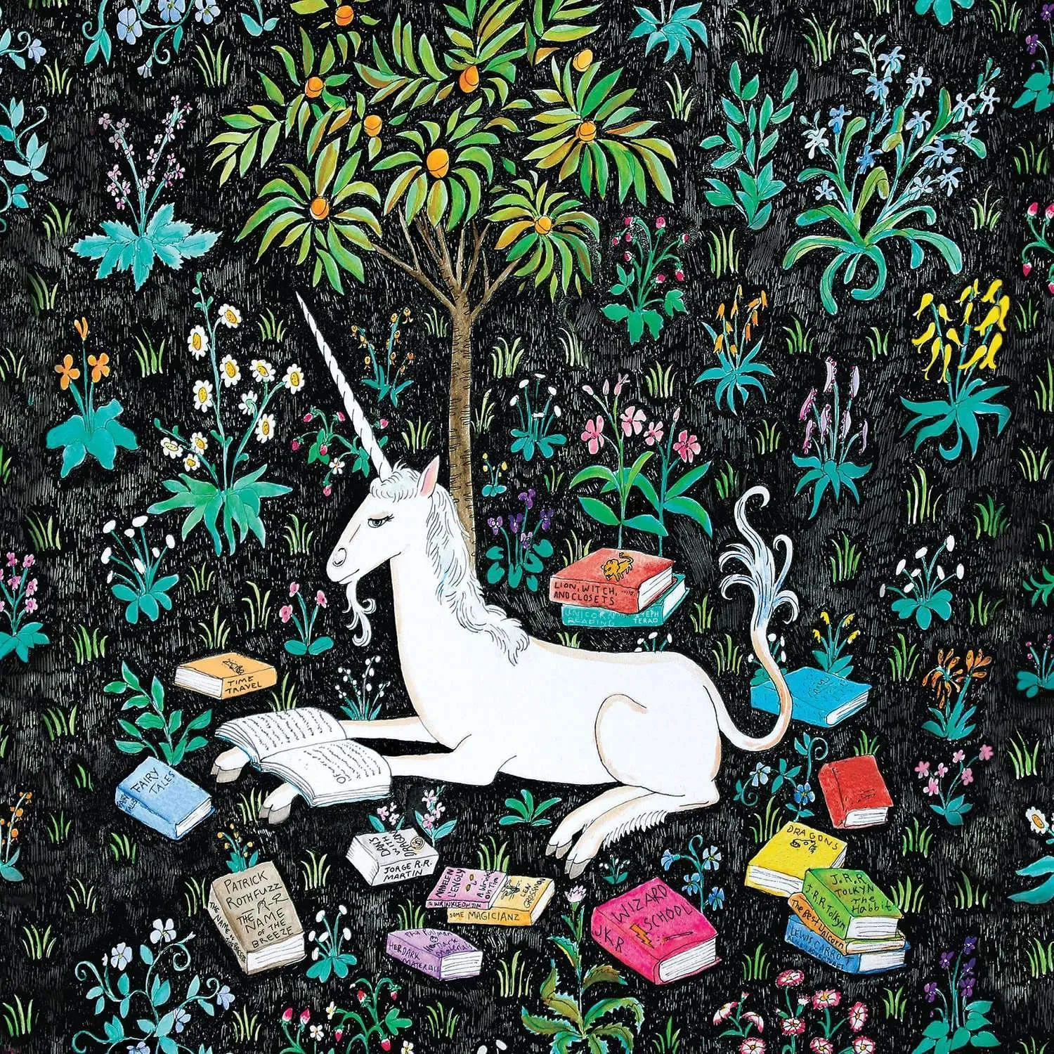 Mudpuppy Unicorn Reading puslespil 500 brikker familie