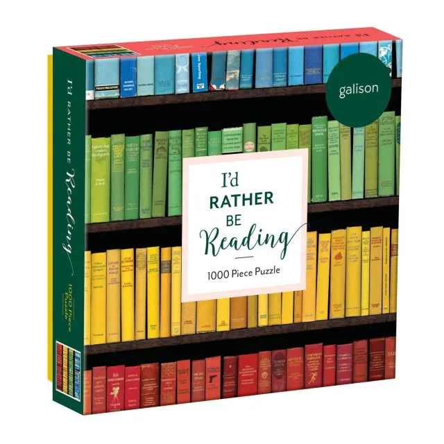 Galison Rather Be Reading puslespil 1000 brikker bøger