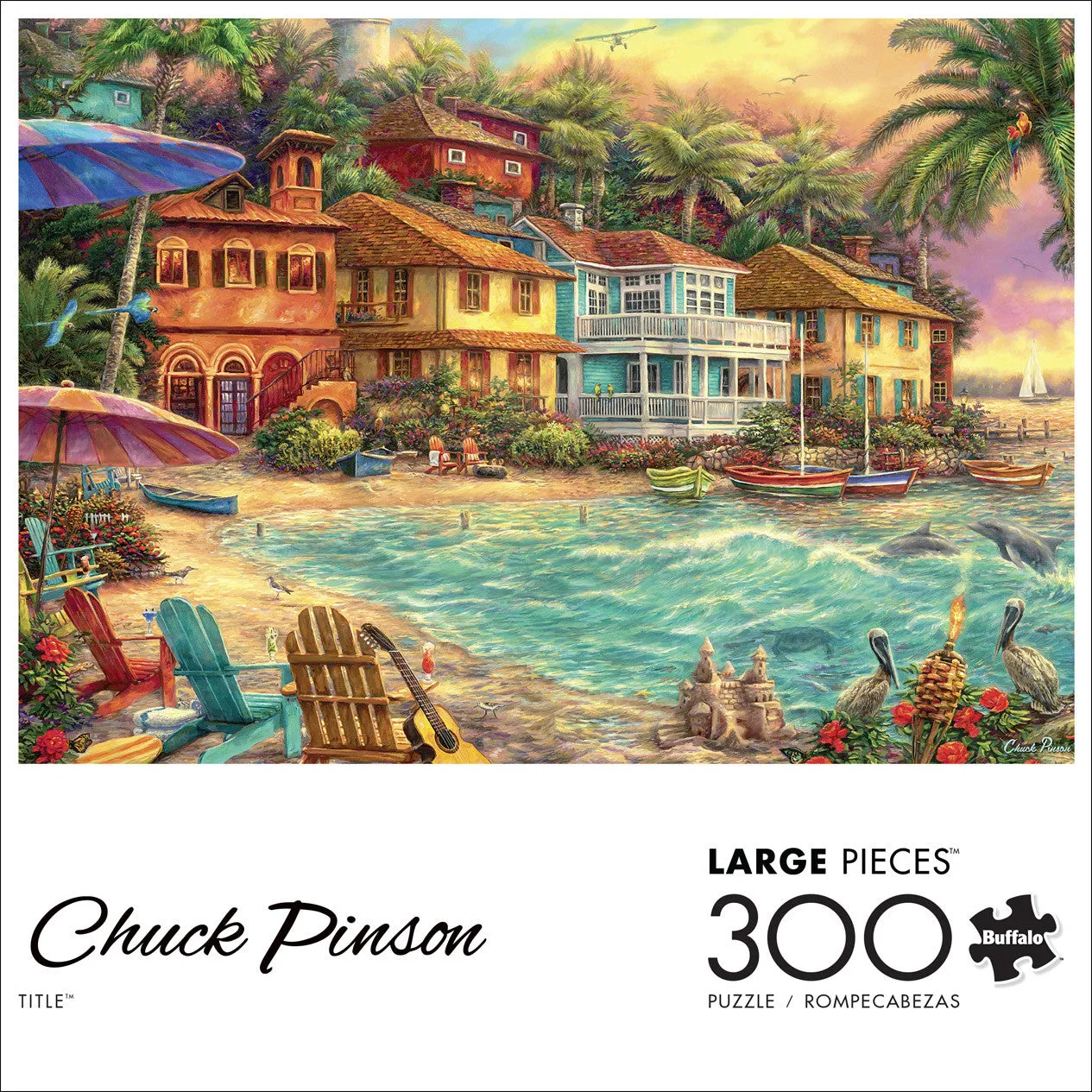 Buffalo Games Island Time puslespil 300 store brikker strand