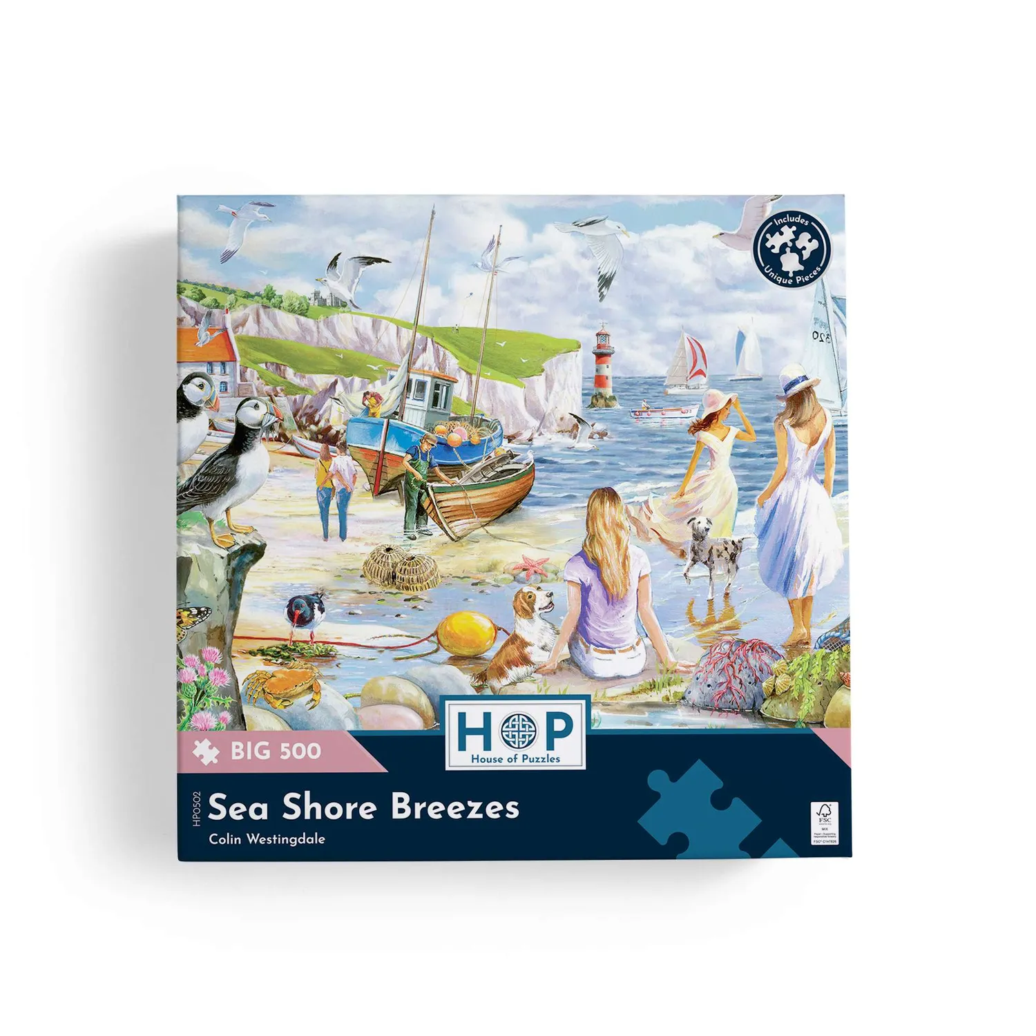 House of Puzzle Sea Shore Breezes BIG 500 puslespil hav
