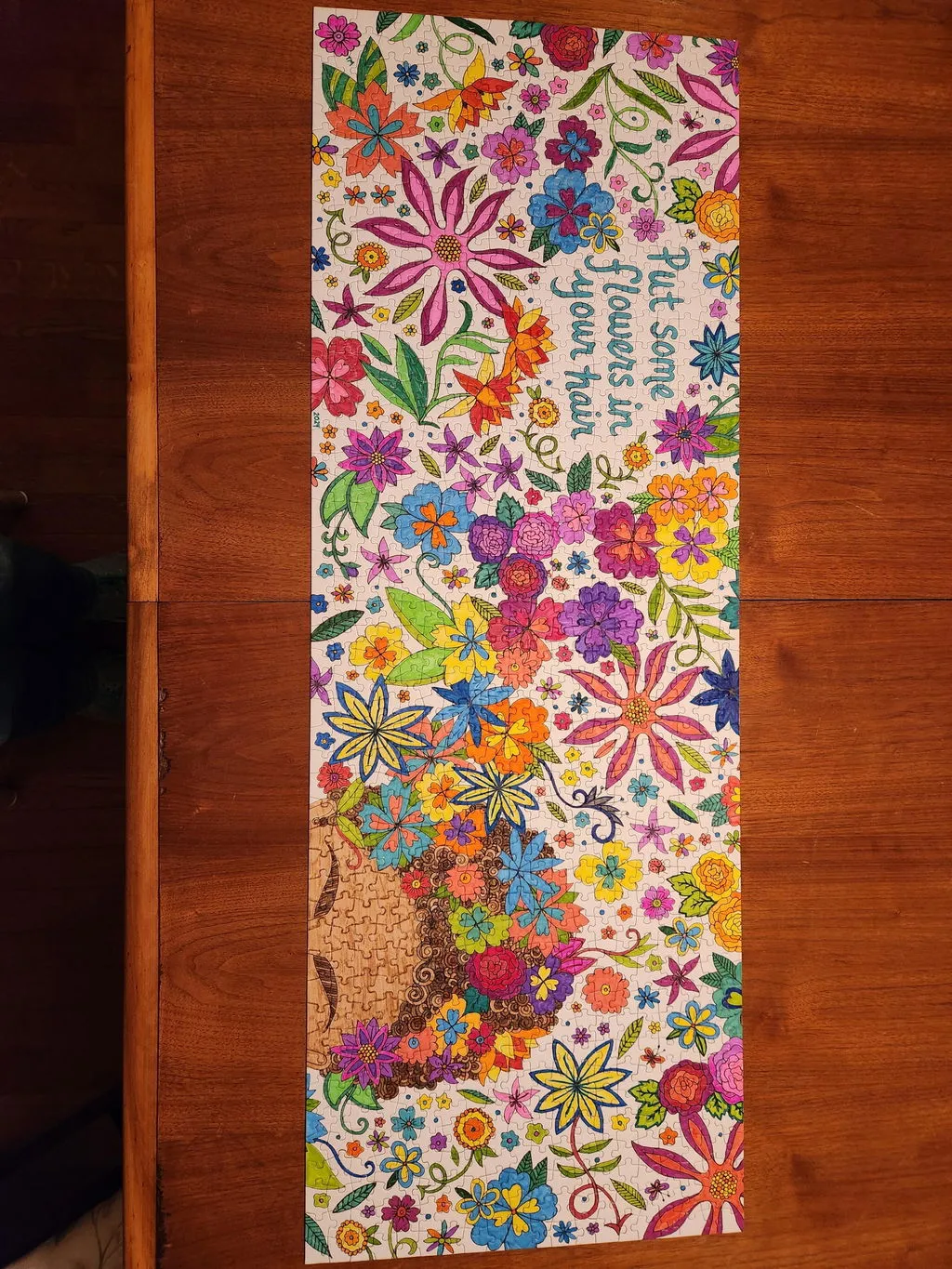 Andrea Pippins Flowers puslespil 1000 brikker malebog panorama