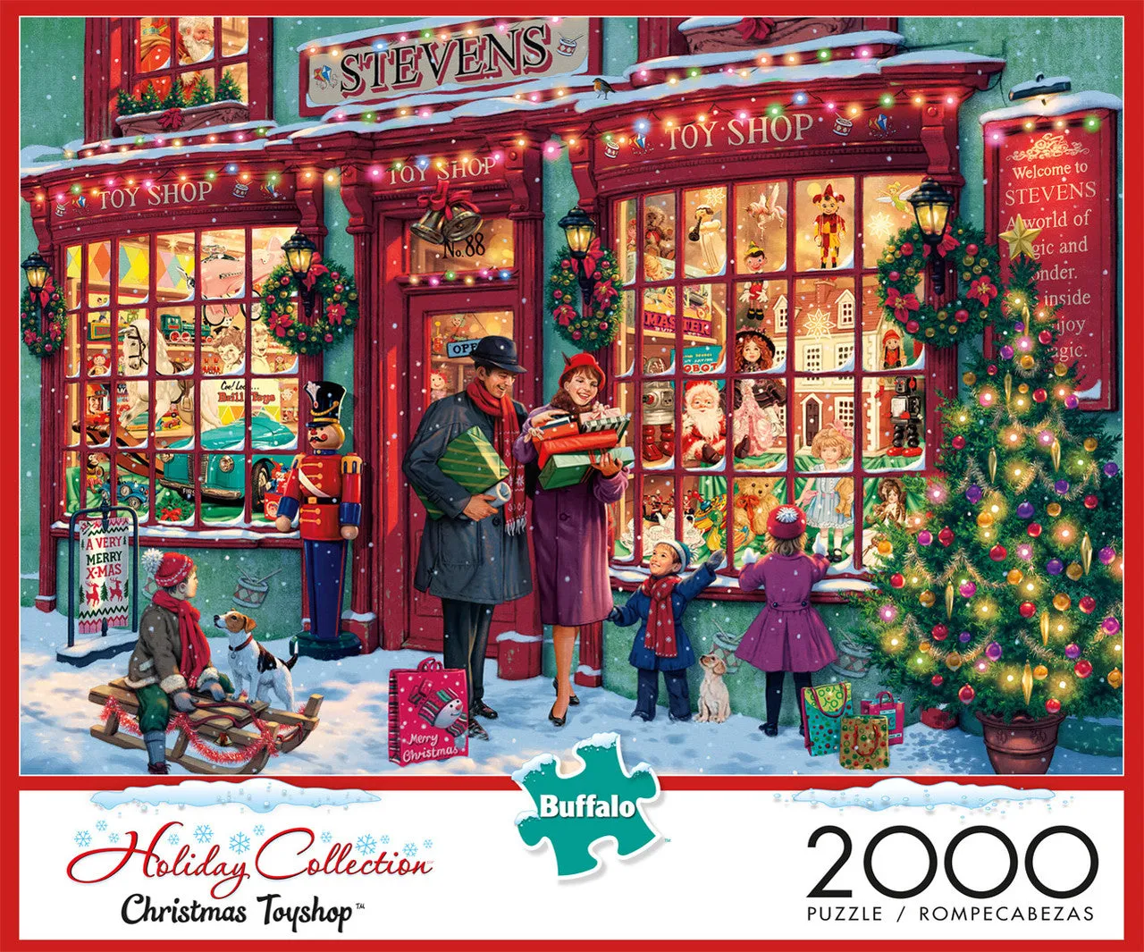 Buffalo Games Christmas Toyshop 2000 puslespil jul