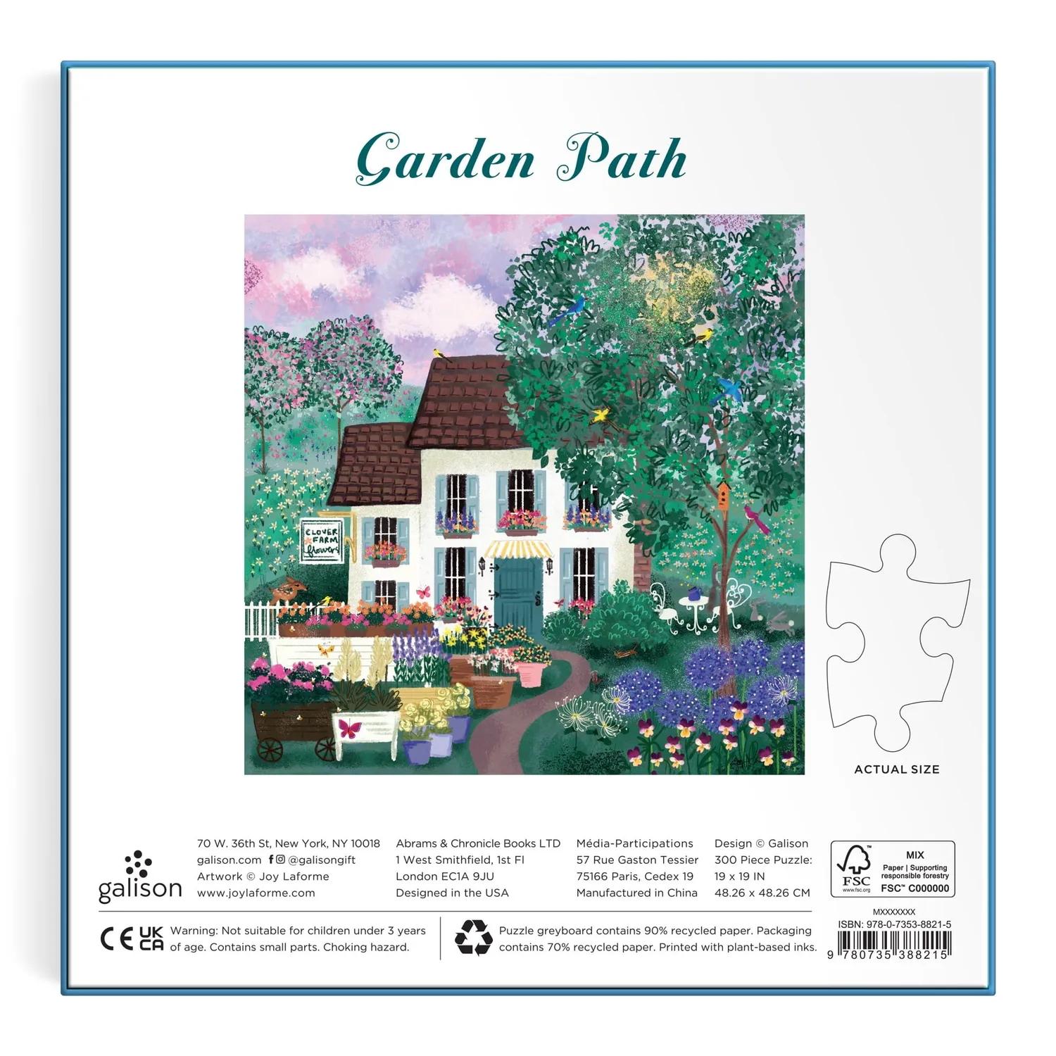 Good Puzzle Co. Joy Laforme Garden Path puslespil 300 brikker have