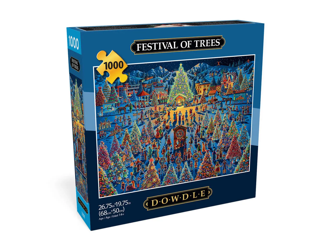 Buffalo Games Eric Dowdle Festival of Trees puslespil 1000 brikker jul