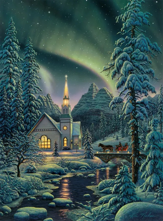 Buffalo Games Kim Norlien Light of the World puslespil 1000 brikker vinter