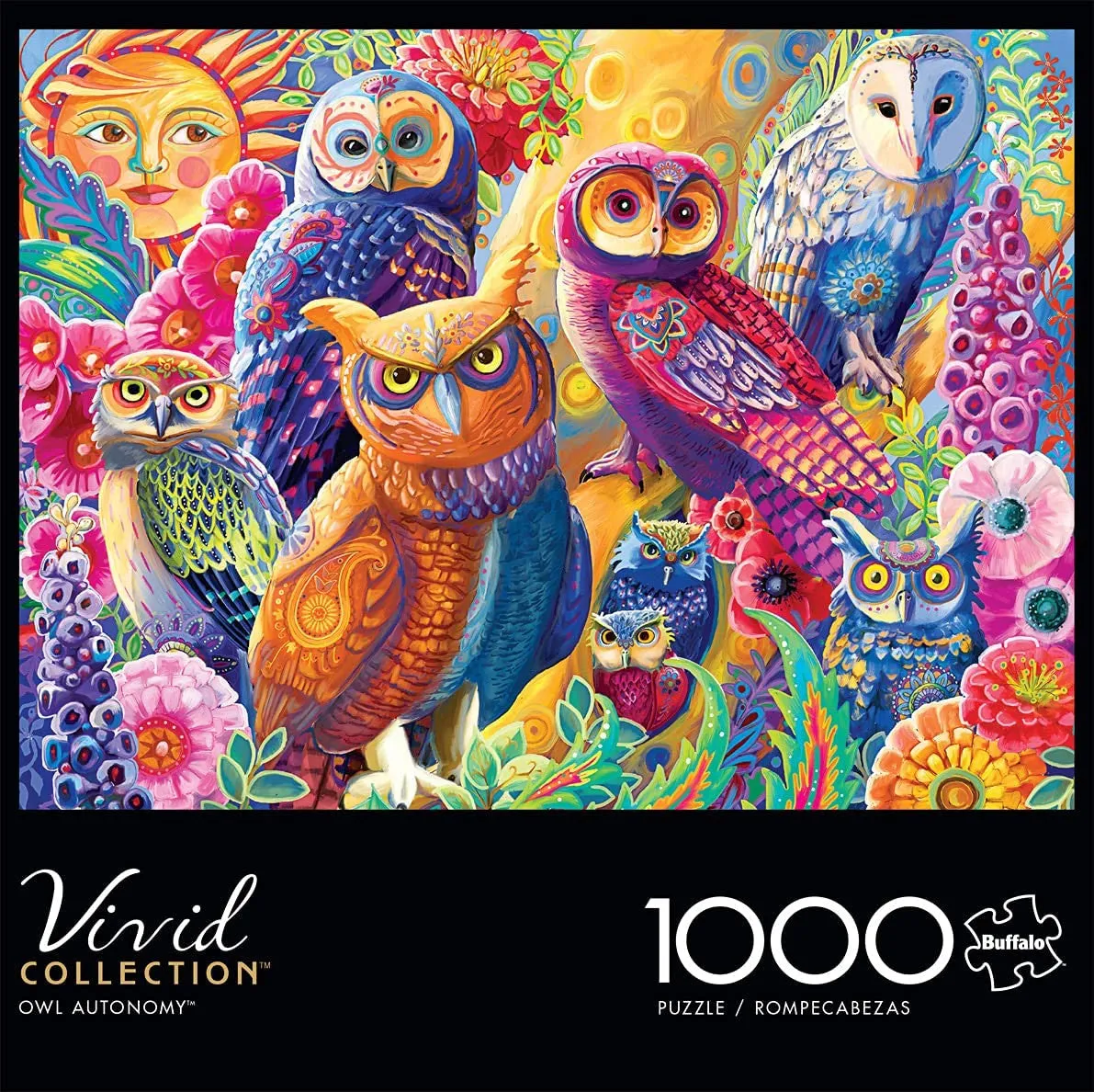 Buffalo Games Vivid Owl Autonomy puslespil 1000 brikker