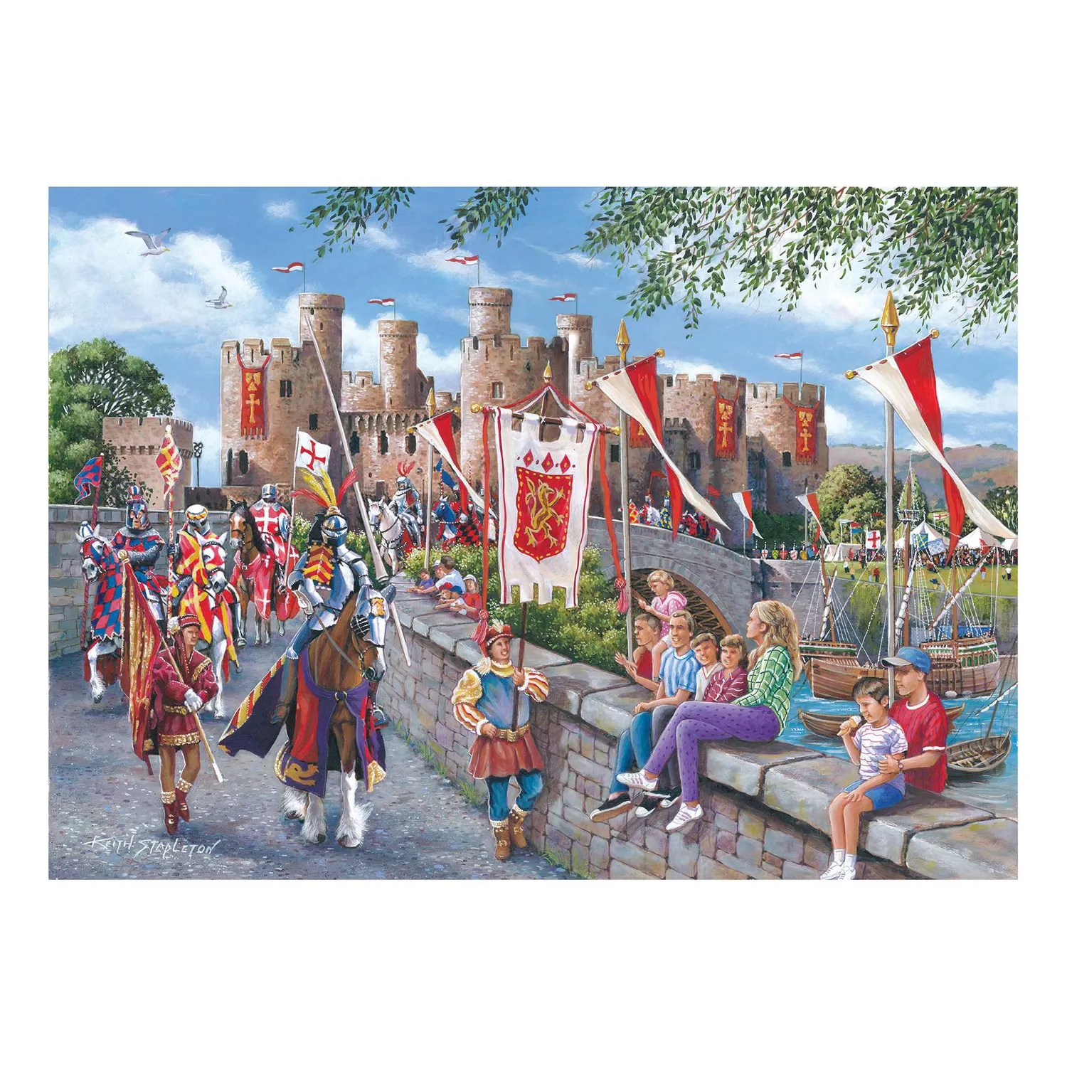 House of Puzzle Conwy Castle minipuslespil 150 brikker tube