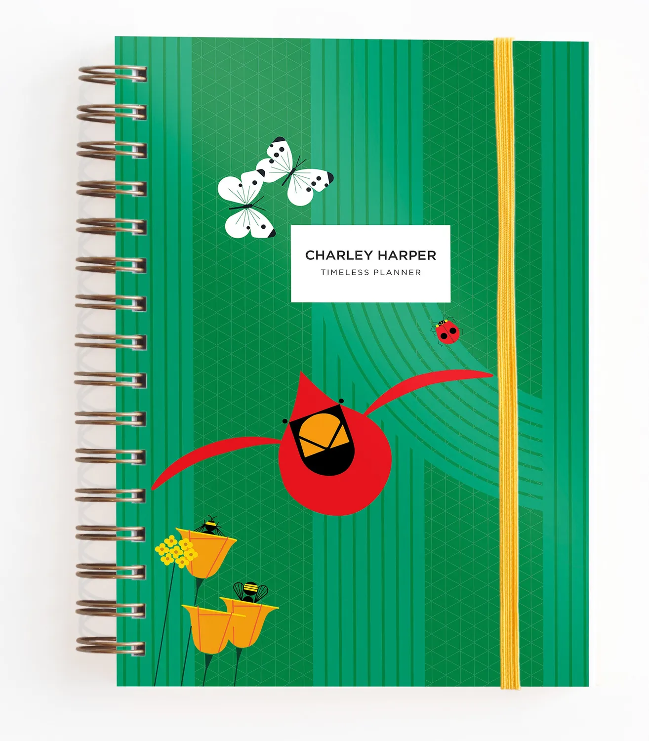 Pomegranate Charley Harper Timeless planner udateret fuglemotiv