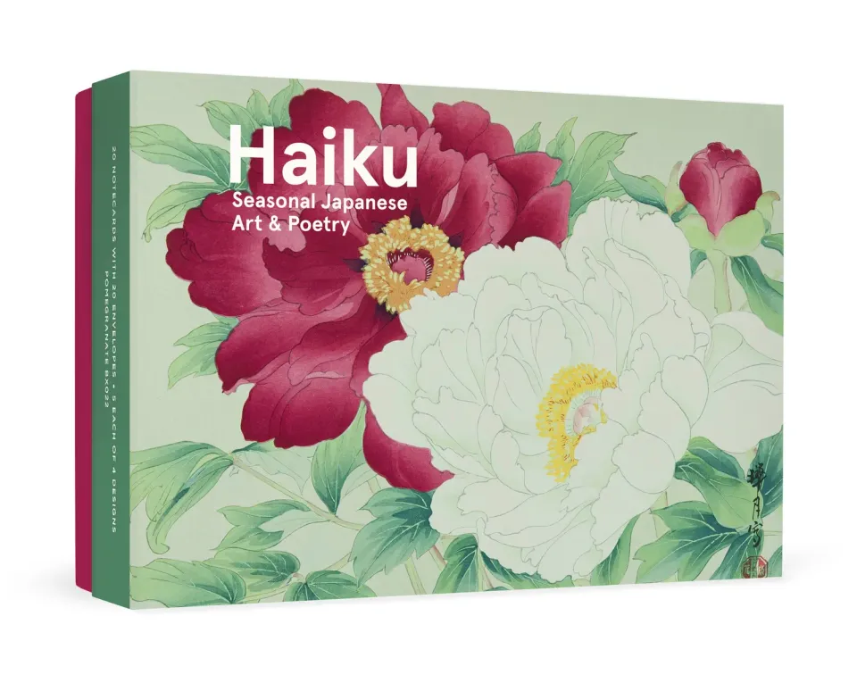 Pomegranate Haiku brevkortæske 20 stk japanske træsnit