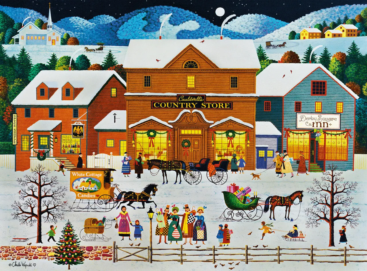 Buffalo Games Gold Cauldwell's Country Store puslespil 1000 brikker vinter