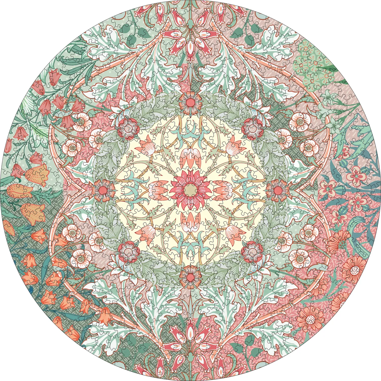 Pomegranate William Morris rundt puslespil 500 brikker
