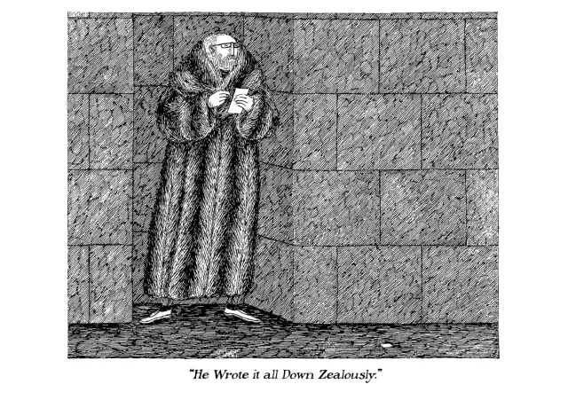 Pomegranate Edward Gorey He Wrote It All Down kort enkelt