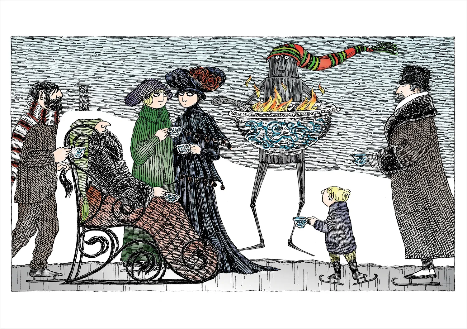 Pomegranate Edward Gorey julekort 20 stk humor