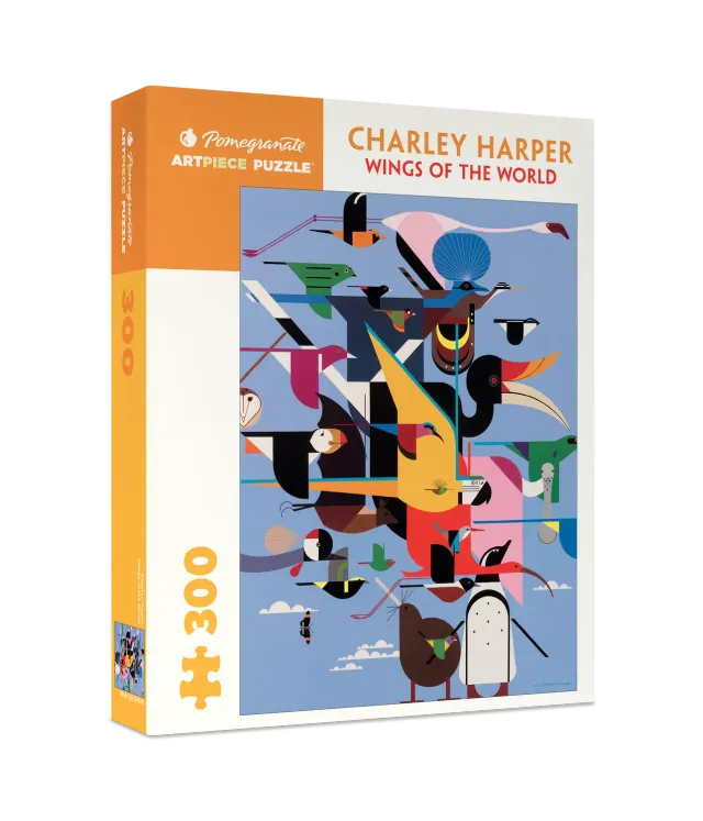 Pomegranate Charley Harper Wings of the World puslespil 300 fugle
