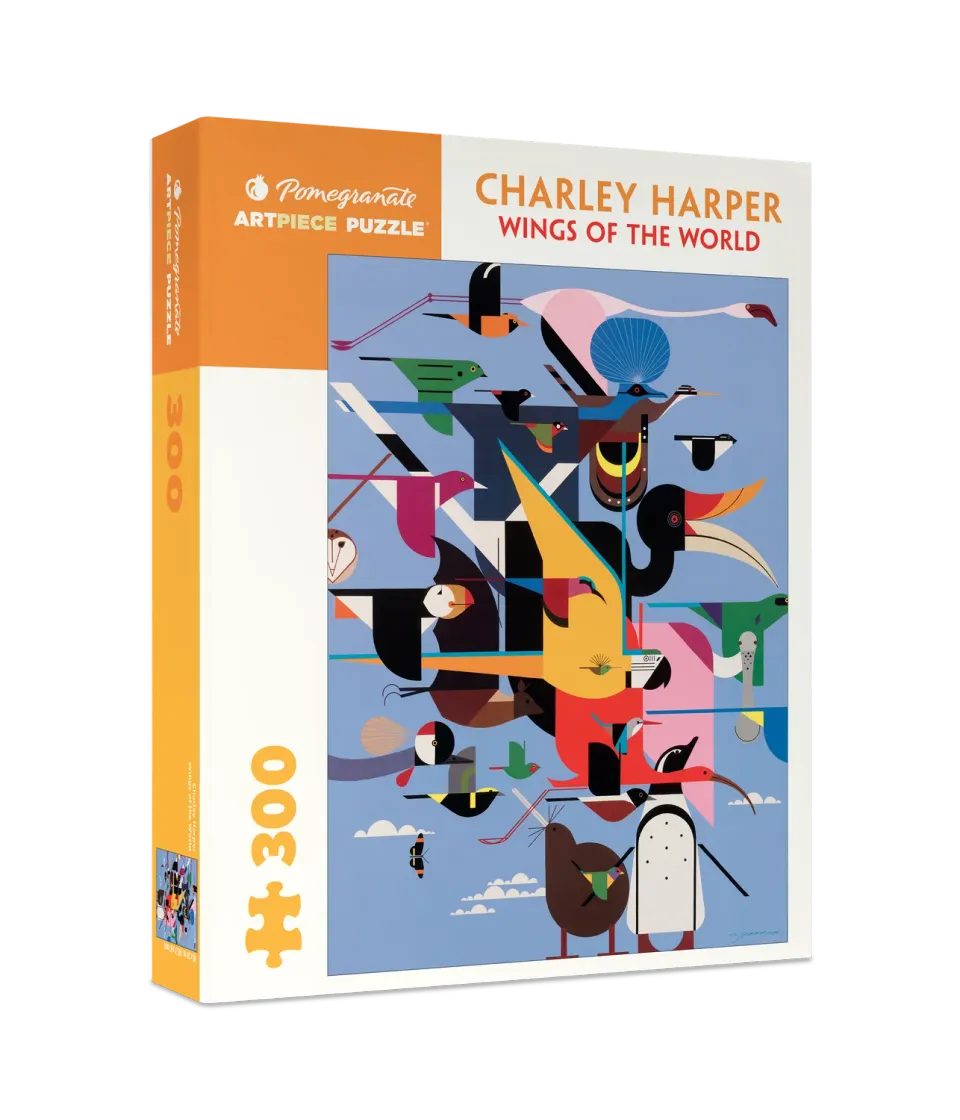 Pomegranate Charley Harper Wings of the World puslespil 300 fugle