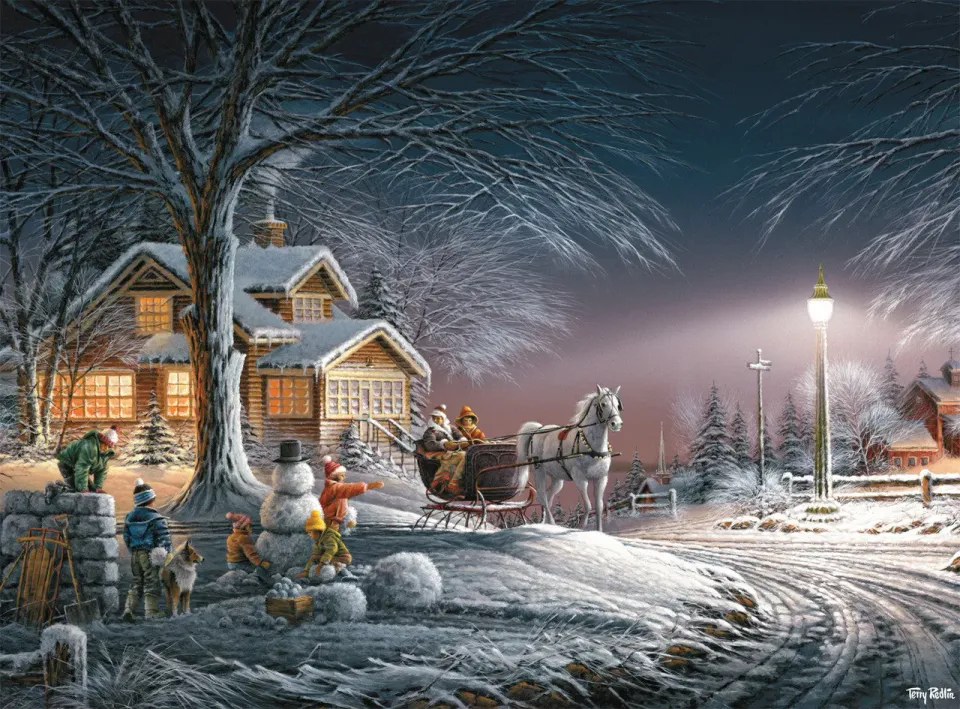 Buffalo Games Winter Wonderland puslespil 1000 brikker vinter