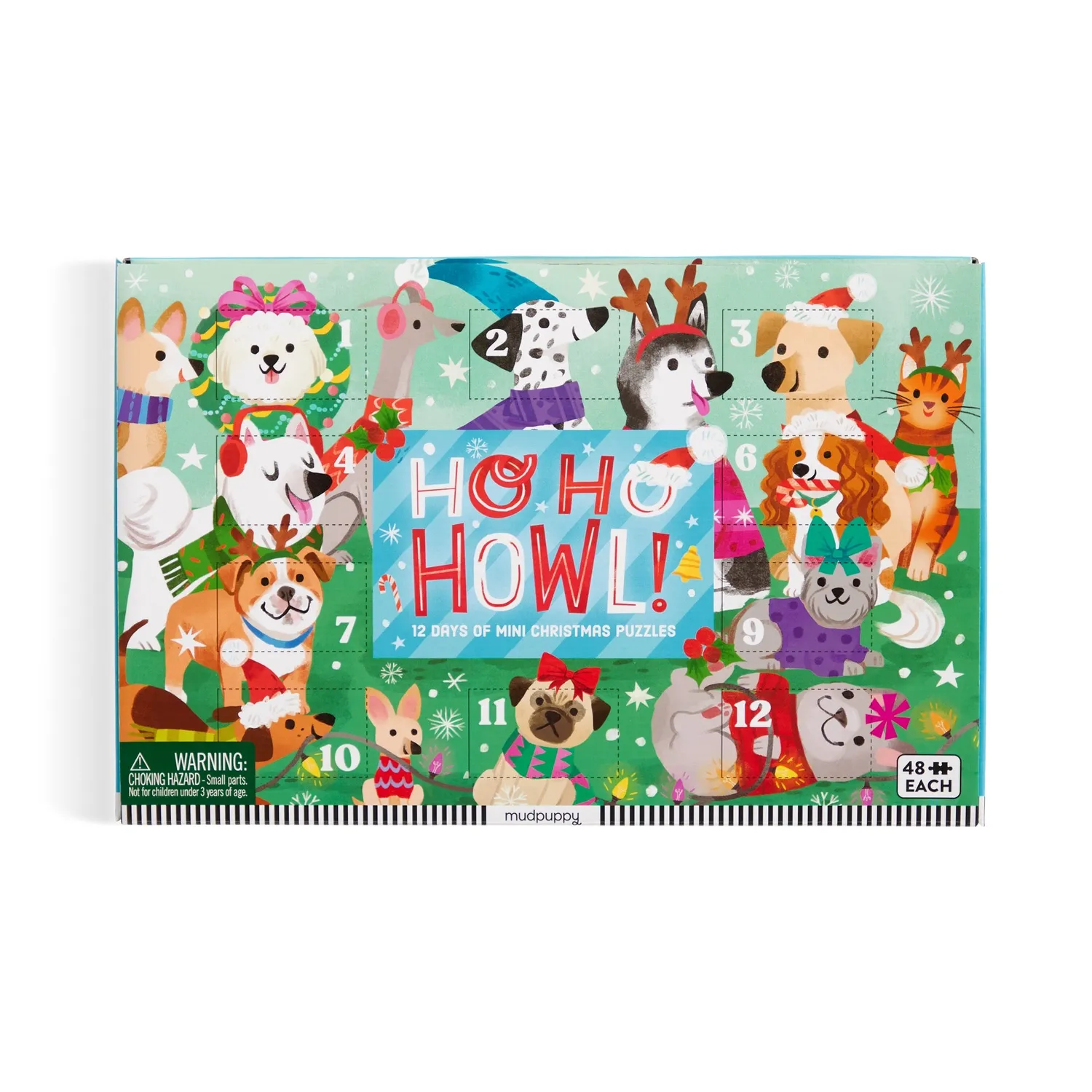 Good Puzzle Co. Ho Ho Howl julekalender puslespil 12x48