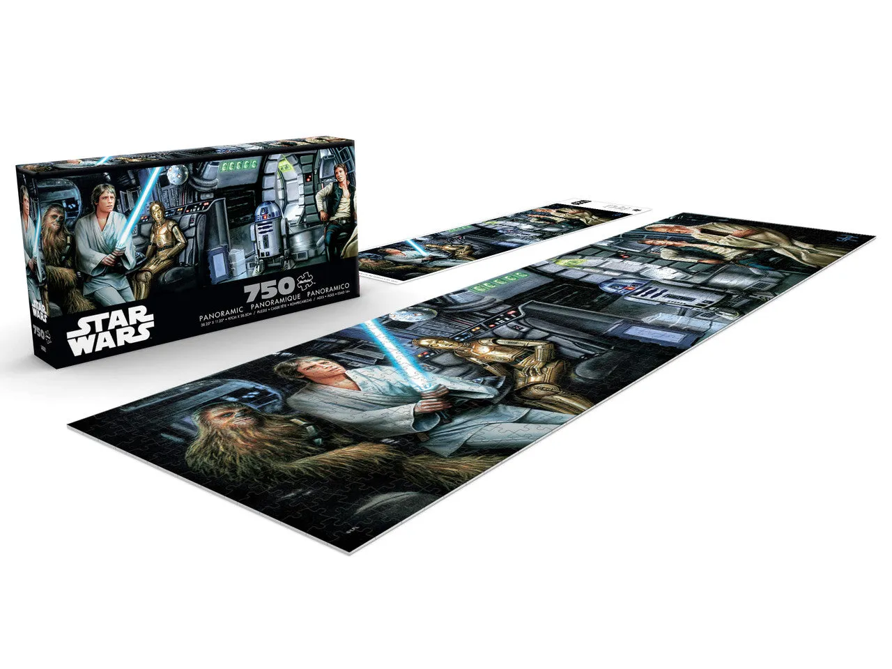 Buffalo Games Star Wars Jedi Training Begins puslespil 750 brikker panorama