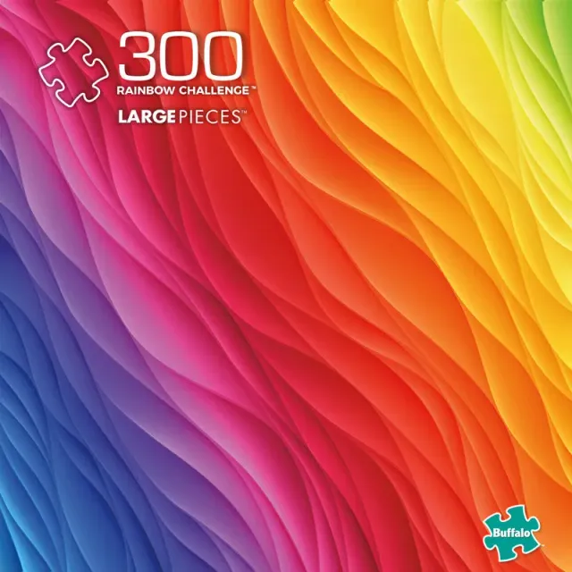 Buffalo Games Vivid Rainbow Challenge puslespil 300 brikker farver