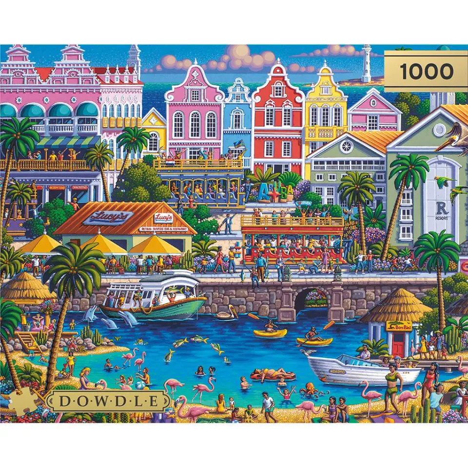 Buffalo Games Gold Dowdle Aruba 1000 puslespil strand