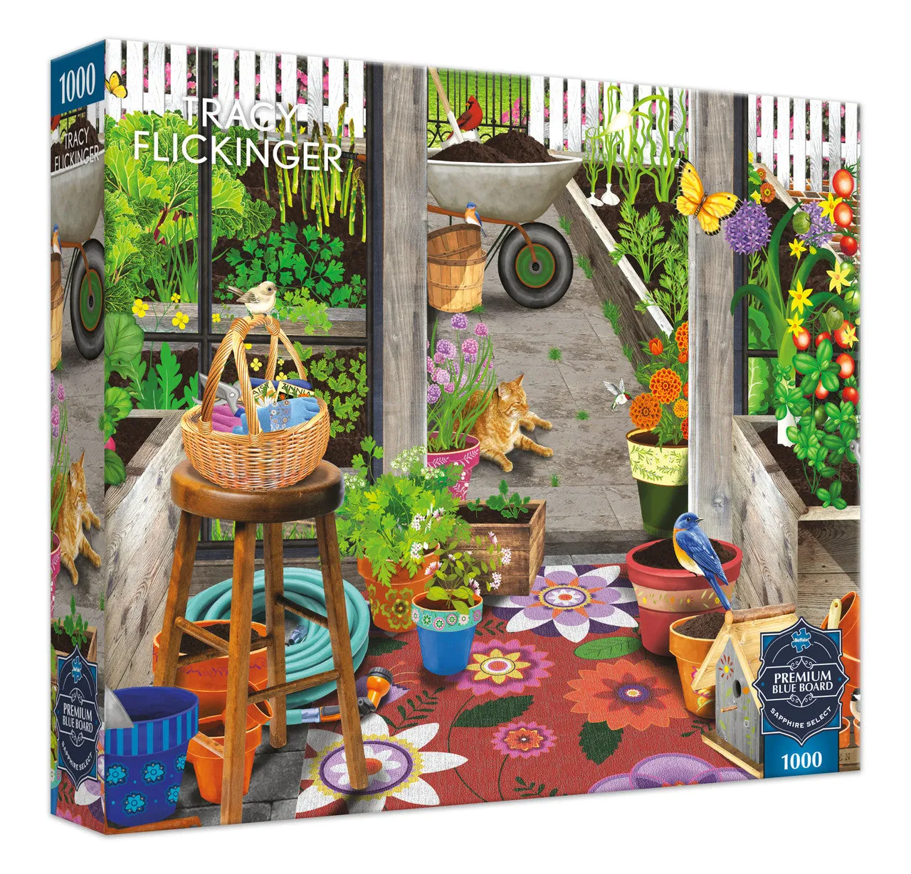 Buffalo Games Sapphire Select Garden Shed puslespil 1000 brikker drivhus