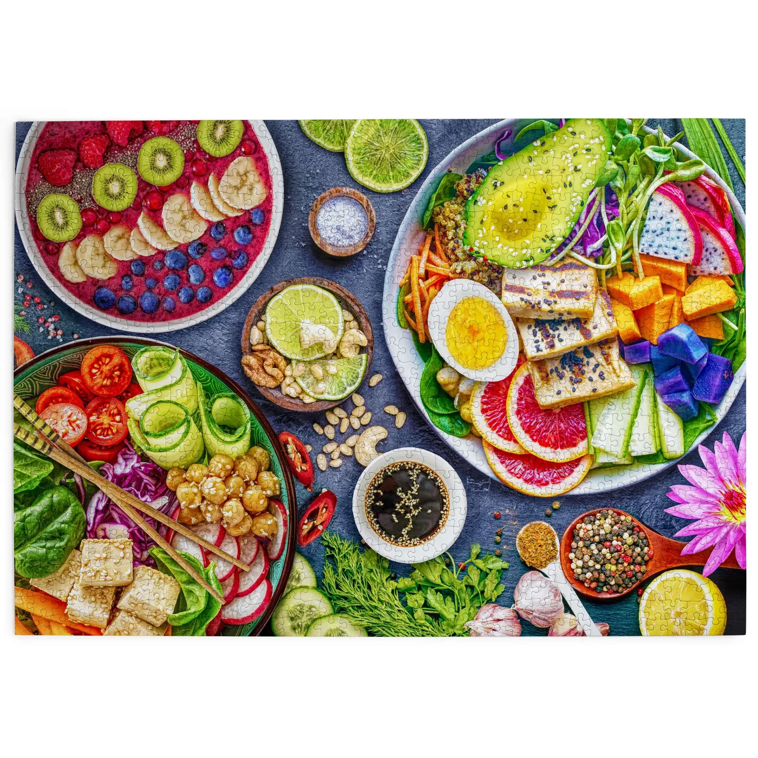 House of Puzzle Buddha Bowl Bliss puslespil 1000 madmotiv