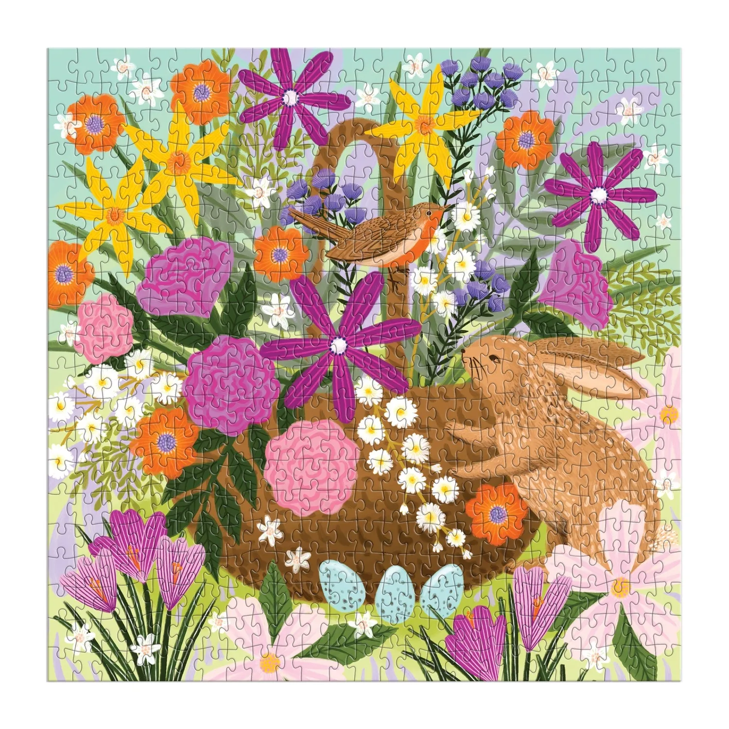 Good Puzzle Co. Basket Blooms puslespil 500 brikker blomster