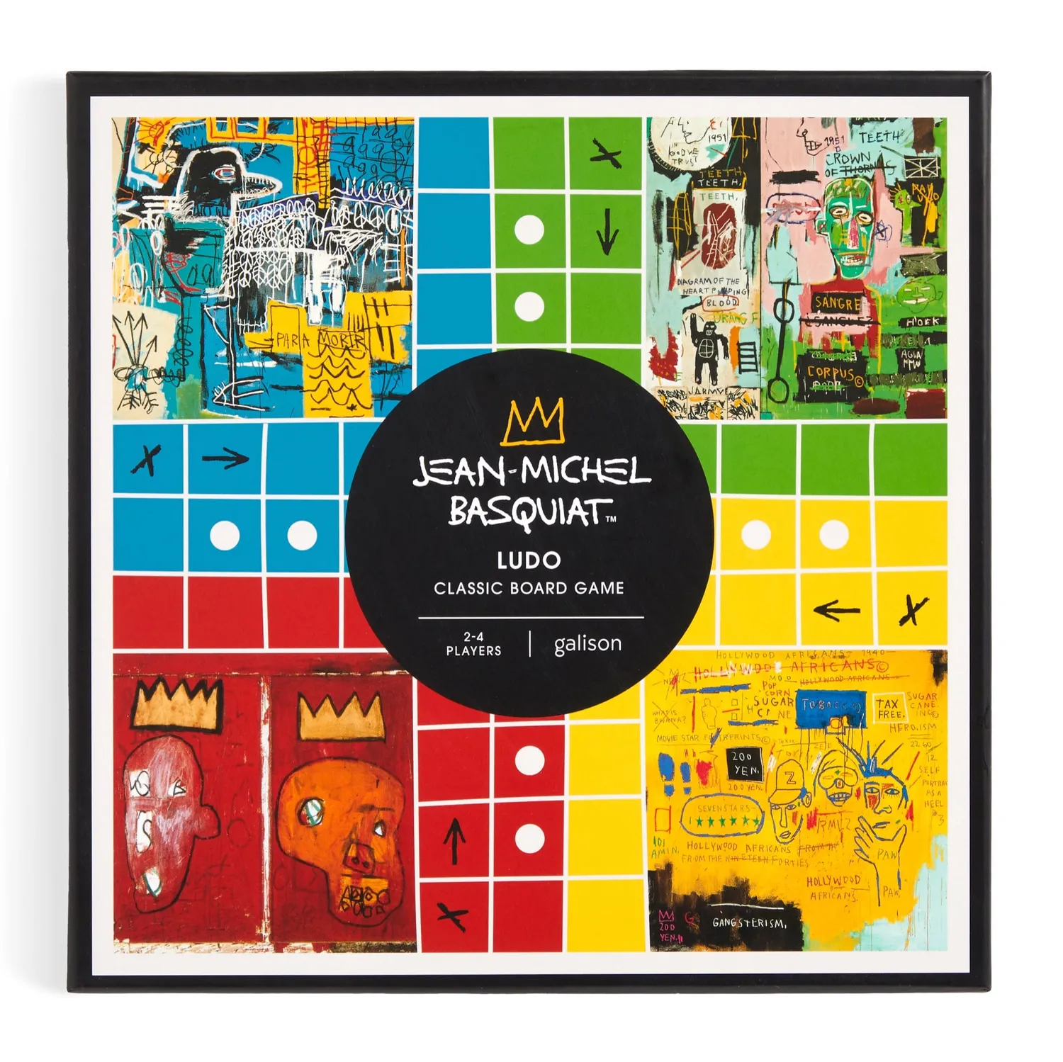 Good Puzzle Co. Basquiat Ludo Classic brætspil træbrikker