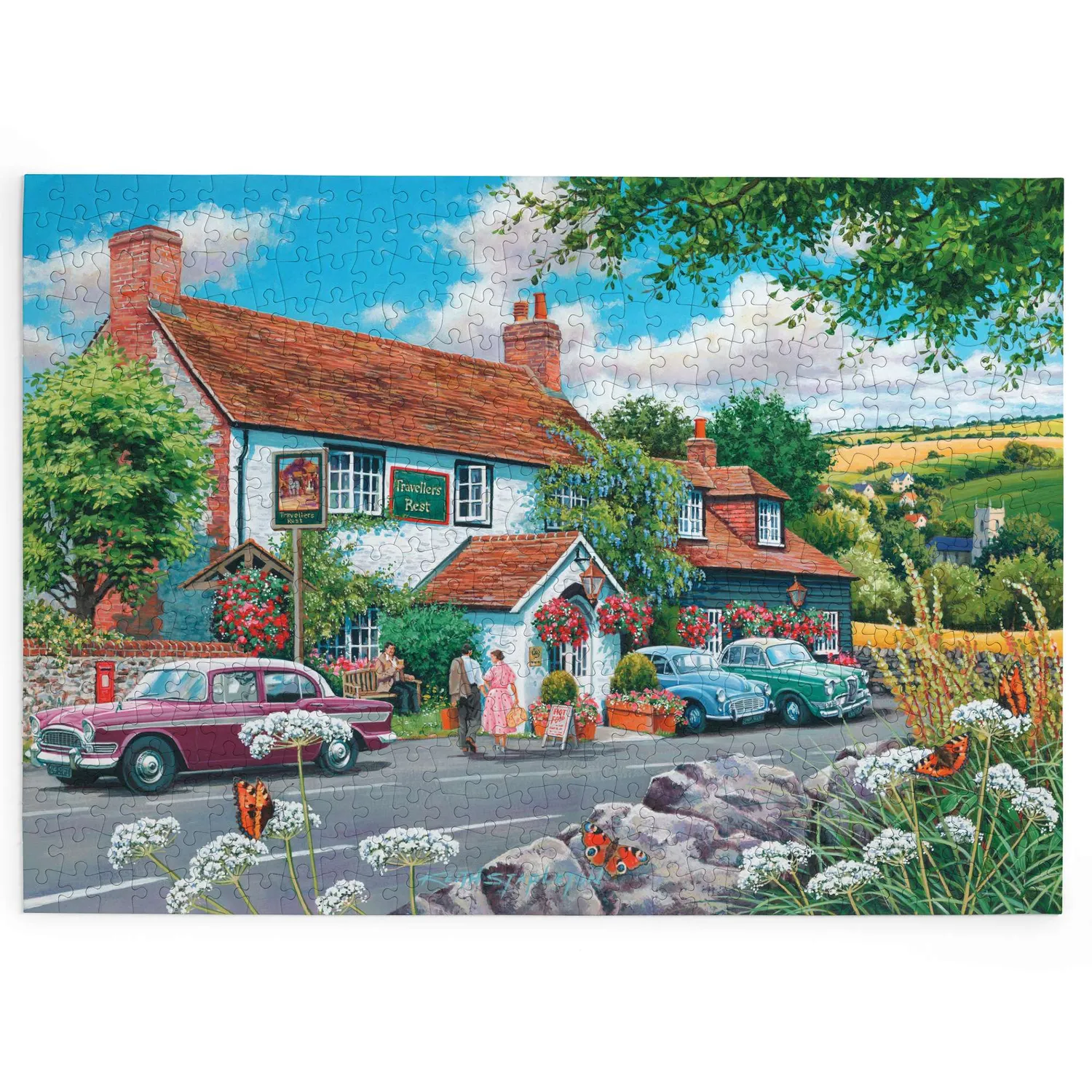 House of Puzzles Travellers Rest puslespil BIG 500 brikker pub