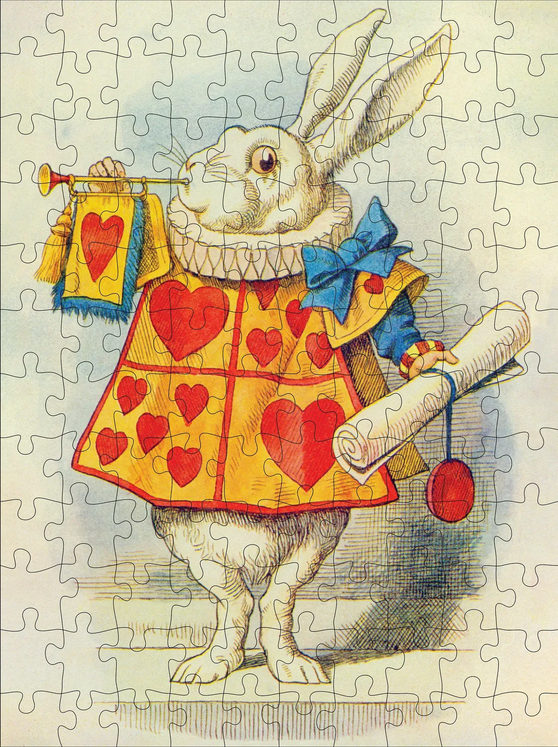 Pomegranate Alice in Wonderland puslespil 120 brikker dobbeltsidet