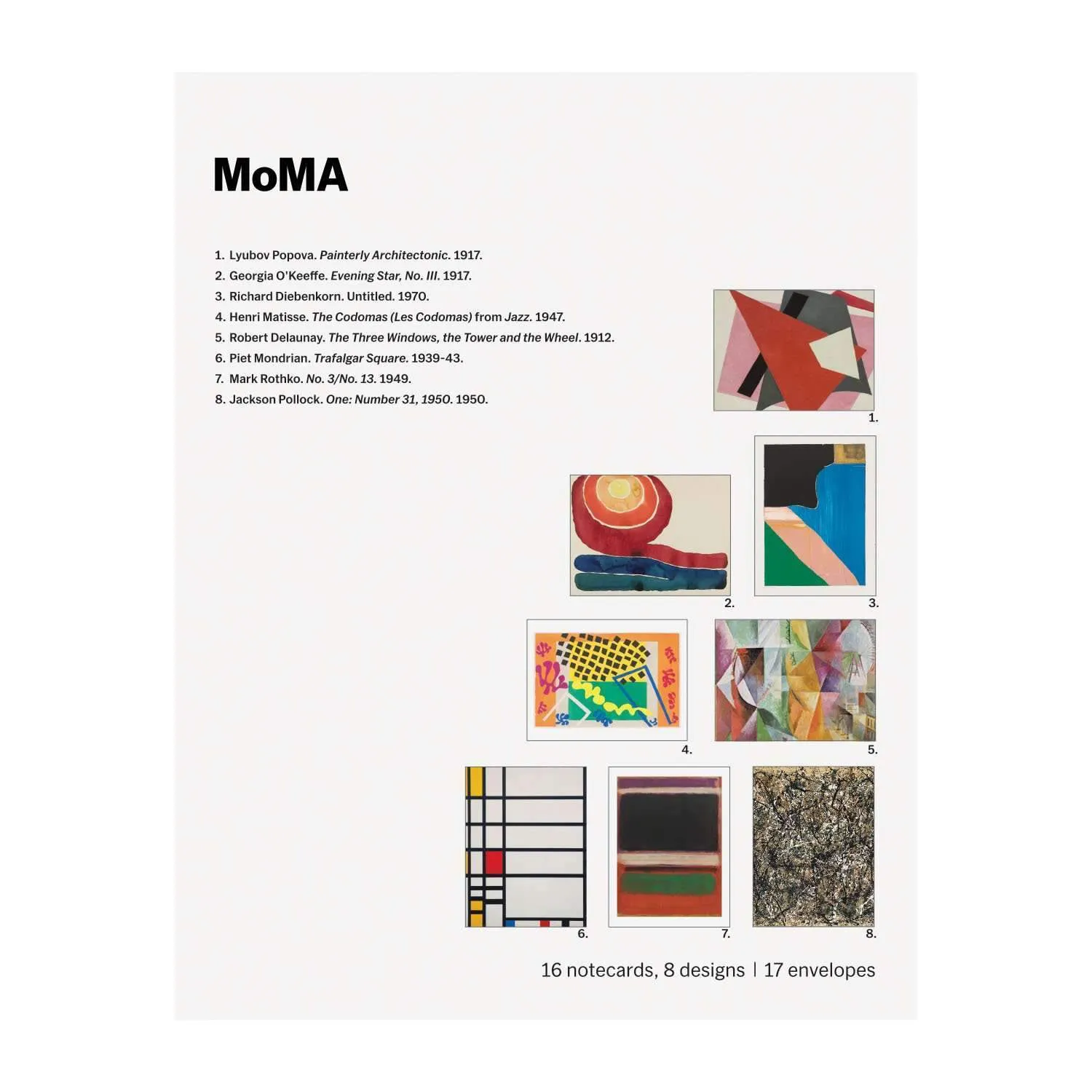 Good Puzzle Co. MoMA Abstraction kortæske 16 kort