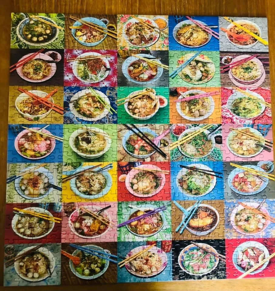 Galison Troy Litten Noodles for Lunch puslespil 500 brikker mad
