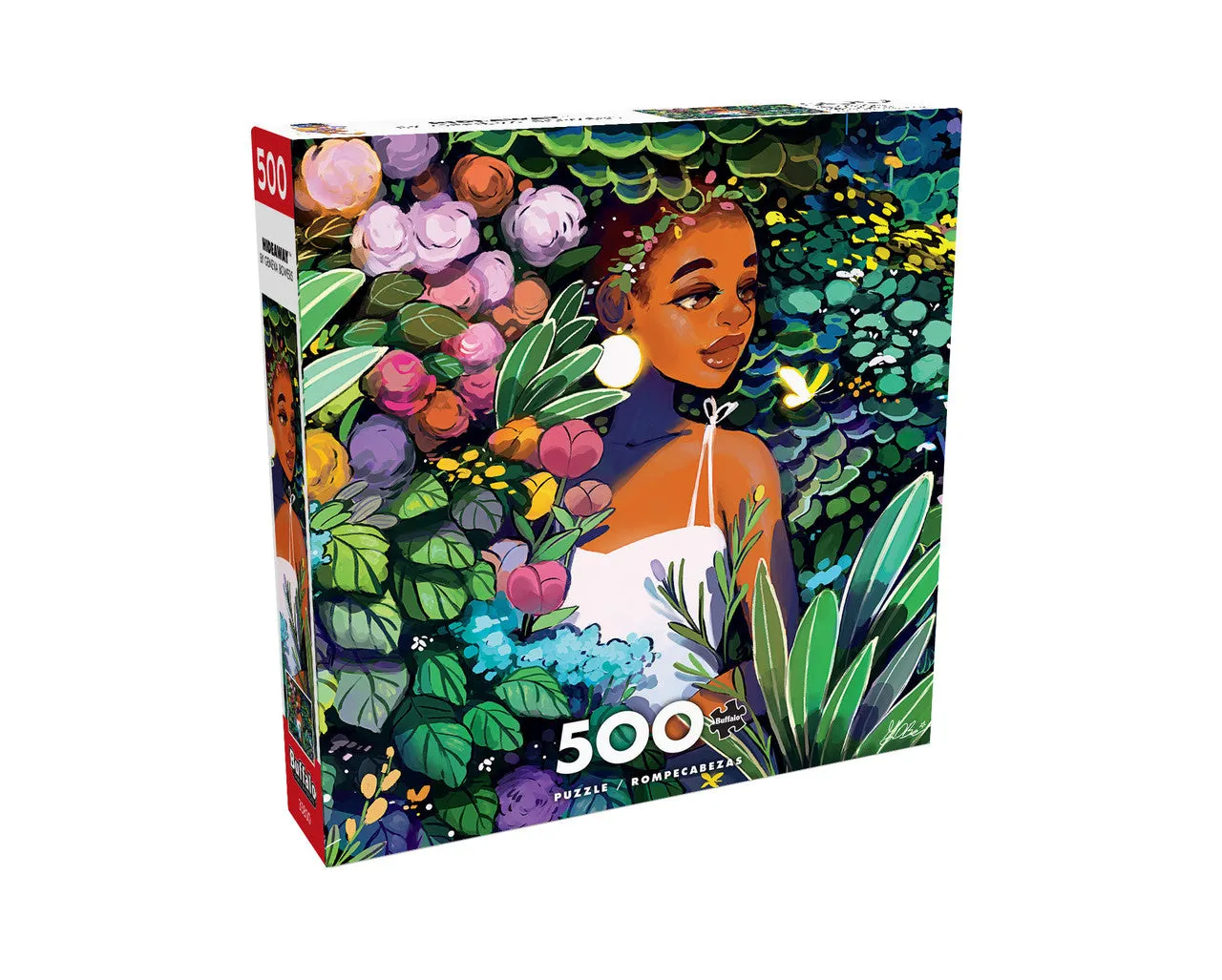 Buffalo Games Geneva Bowers Hideaway puslespil 500 brikker blomst