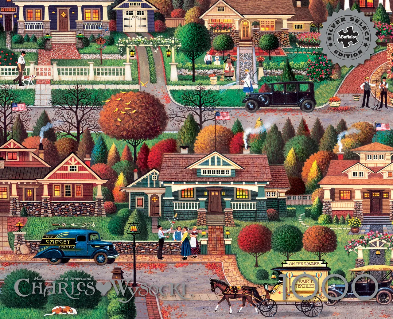 Buffalo Games Silver Select Bungalowville puslespil 1000 brikker