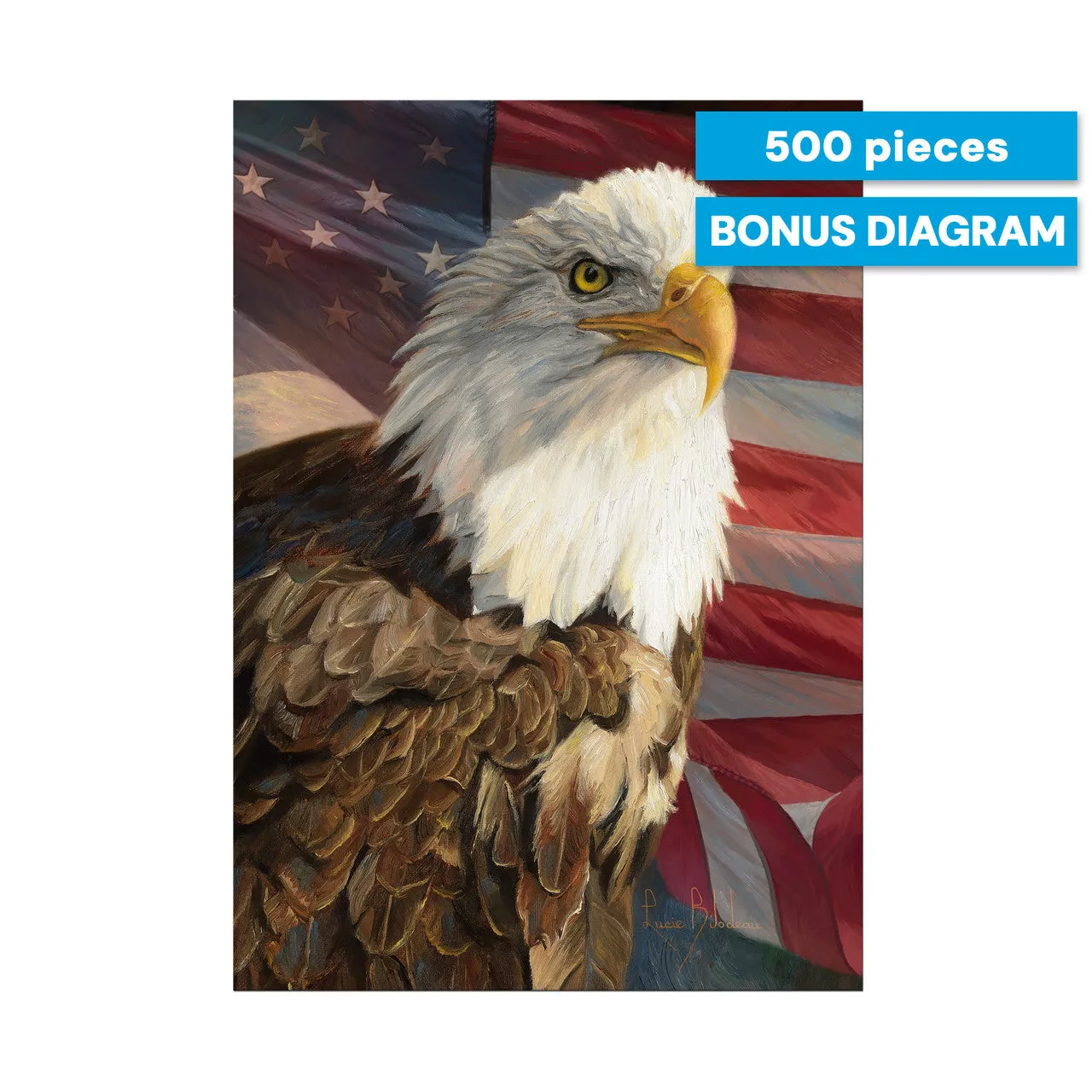 Buffalo Games Americana Magnificent Freedom puslespil 500 brikker ørn