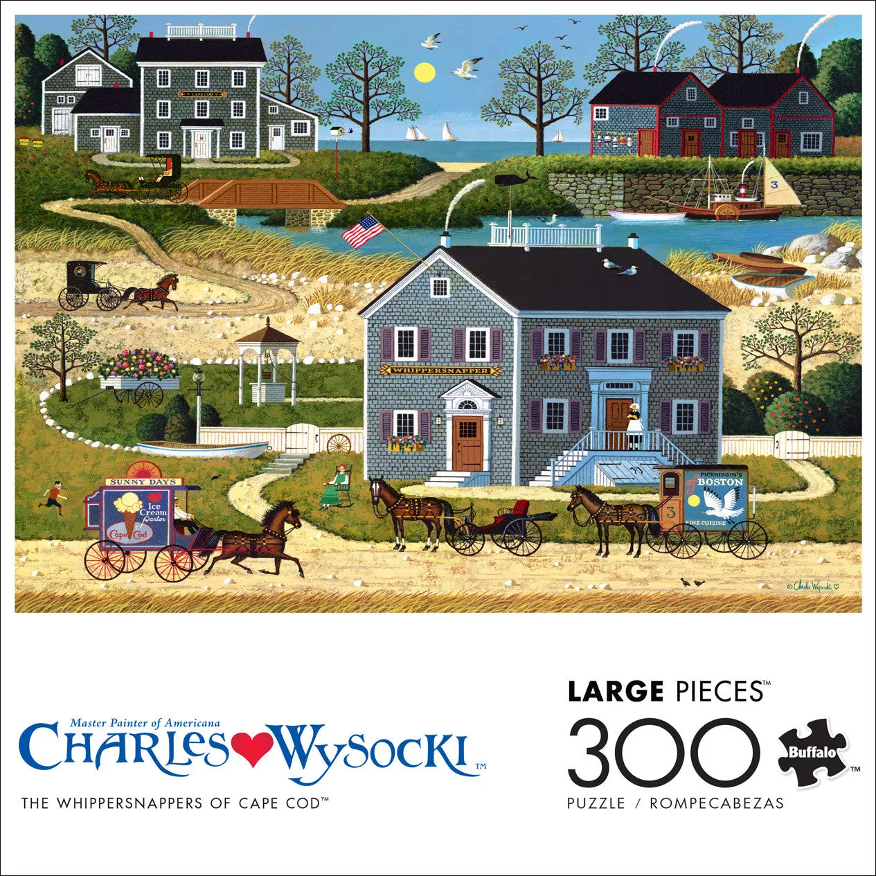 Buffalo Games Charles Wysocki Whippersnappers of Cape Cod 300 puslespil